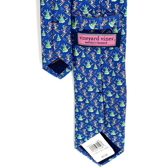 VINEYARD VINES Navy Downhill Silk Tie NWT - Picture 12 of 16